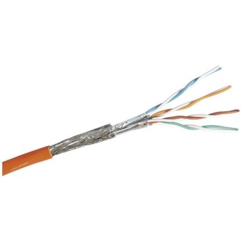 R&M Installationskabel: Cat.7A, S/FTP, 100m, AWG22, 1300Mhz, LSFRZH, Grau, CCA
