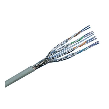 R&M Installationskabel: Cat.7, S/FTP, 100m, AWG23, 1000Mhz, LSFRZH, Grau, CCA
