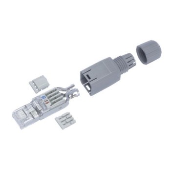 R&M Connecteur RJ45 Cat. 5e Assemblage sur le terrain R&M Connecteur RJ45 Cat. 5e Assemblage sur le terrain