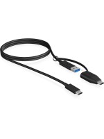 Icy Box USB-C zu USB-A 100cm, Ladekabel, USB-C, 10 Gbit/s