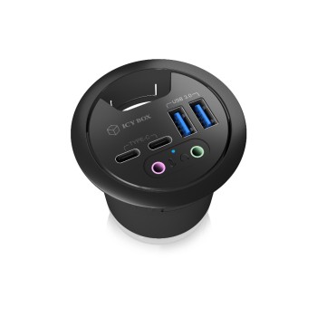 ICY BOX IB-Hub1403B, 4Port USB3 Tisch-Hub, 2x USB3 Type-A and 2x USB 3.0 Type-C,Audio ICY BOX IB-Hub1403B, 4Port USB3 Tisch-Hub, 2x USB3 Type-A and 2x USB 3.0 Type-C,Audio