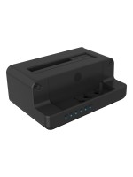 ICY BOX IB-2914MSCL-C31, HDD Dockingstation, USB 3.1 Type-C, schwarz, o. Kapazitätlimite