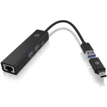 ICY BOX Hub USB IB-HUB1439-LAN