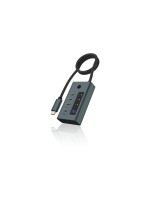 ICY BOX IB-HUB1454-C31, 4x USB3 Hub, 2C/2A, Integriertes USB-C cable - Länge 60 cm