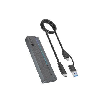 ICY BOX ext. M.2 NVMe Geh. IB-1826MCL-CU31, RGB, USB 3.2 Type-C, M.2 PCIe NVMe SSD