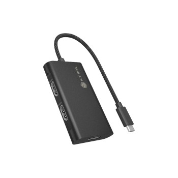 ICY BOX IB-AD1030-C Type-C for 3x HDMI, Unterstützt bis for 3 Videoausgänge