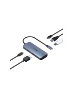 ICY BOX IB-DK4081-SO-LCD Dockingstation, USB Type-C 5in1 Dockingstation mit LCD-Disp