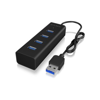 ICY BOX IB-HUB1409-U3, 4x USB3.0 Hub, TypeA, Aluminium, LED Indikator ICY BOX IB-HUB1409-U3, 4x USB3.0 Hub, TypeA, Aluminium, LED Indikator