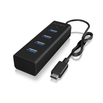ICY BOX IB-HUB1409-C3, 4x USB3.0 Hub, TypeC, Aluminium, LED Indikator ICY BOX IB-HUB1409-C3, 4x USB3.0 Hub, TypeC, Aluminium, LED Indikator