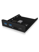 ICY BOX USB 3.0/2.0 Hub +SD Front Panel, Frontpanel mit US 3.0 Type-C/Type-A/SD-CR
