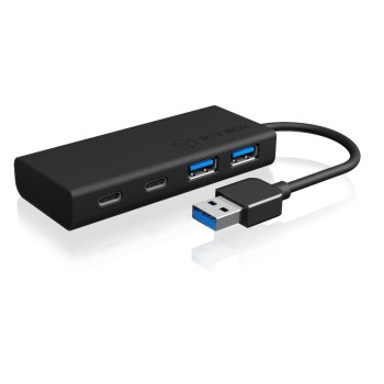ICY BOX IB-HUB1426-U3, je 2x Type-A/C, Anschluss zum PC USB Type-A ICY BOX IB-HUB1426-U3, je 2x Type-A/C, Anschluss zum PC USB Type-A
