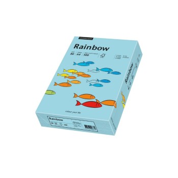 Rainbow Papier pour photocopie Arc-en-ciel 80 g/m² A4, Bleu moyen Rainbow Papier pour photocopie Arc-en-ciel 80 g/m² A4, Bleu moyen