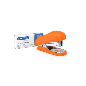 Rapesco 1410 Bug Mini Heftgerät orange, 100xTyp 26/6mm Heftklammern, 12 Blatt Rapesco 1410 Bug Mini Heftgerät orange, 100xTyp 26/6mm Heftklammern, 12 Blatt