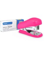 Rapesco 1410 Bug Mini Heftgerät pink, 100xTyp 26/6mm Heftklammern, 12 Blatt