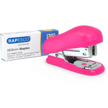 Rapesco 1410 Bug Mini Heftgerät pink, 100xTyp 26/6mm Heftklammern, 12 Blatt Rapesco 1410 Bug Mini Heftgerät pink, 100xTyp 26/6mm Heftklammern, 12 Blatt