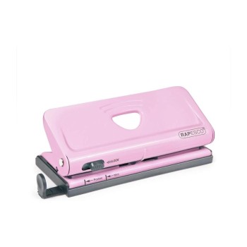 Rapesco Perforateur d'agenda réglable 6 positions 10 feuilles, rose Rapesco Perforateur d'agenda réglable 6 positions 10 feuilles, rose