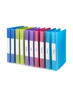 Rapesco Classeur A4 à 2 anneaux 41.5 cm, Multicolore, 10 pièces