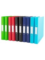 Rapesco Germ-Savvy antibakteriell Ordner A4, 2-Ring,35mm Kapa.,Farben assortiert,10 Stk.