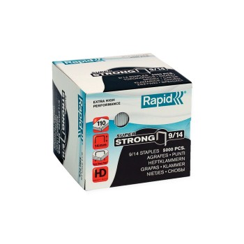 Rapid Agrafes Super Strong, 9/14, 5000 pièces Rapid Agrafes Super Strong, 9/14, 5000 pièces