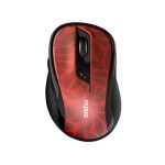 Rapoo Mouse M500 Silent Maus rot, USB2.4GHz, BT 3.0 & BT 4.0