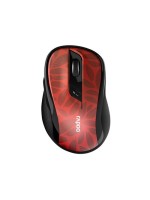 Rapoo Mouse M500 Silent mouse red, USB2.4GHz, BT 3.0 & BT 4.0