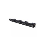 Raspberry Pi 5 19 Server Rack H1, for bis 4x Raspberry Pi 5, Farbe: black 