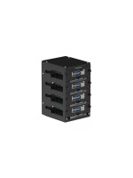 Raspberry Pi Tower Gehäuse U6183, schwarz, für bis zu 4x Raspberri Pi alle Modelle