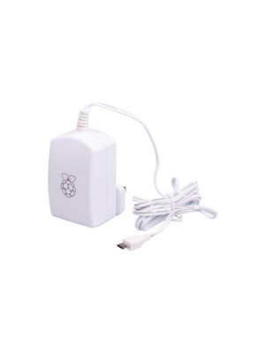 Alimentation officielle Raspberry Pi, 5 Volts, 2.5 Amperes, Micro-USB, blanc Alimentation officielle Raspberry Pi, 5 Volts, 2.5 Amperes, Micro-USB, blanc