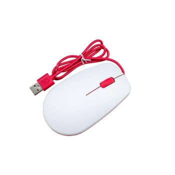 Raspberry Pi mouse, red/white