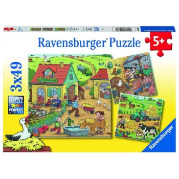 Ravensburger Puzzle Beaucoup de choses se passent à la ferme Ravensburger Puzzle Beaucoup de choses se passent à la ferme