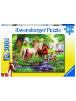 Puzzle Wildpferde am Fluss, 300 Teile