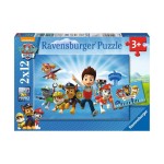 Puzzle PAW:Ryder u.die Paw Patrol, 2x12 Teile