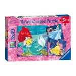 Puzzle DPR:Abent.d.Prinzessinnen, 3x49 Teile