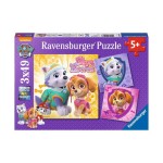 Puzzle PAW: Bezaub. Hundemädchen, 3x49 Teile
