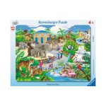 Ravensburger Puzzle, Besuch im Zoo, Puzzleteile: 45, Alter: 4+