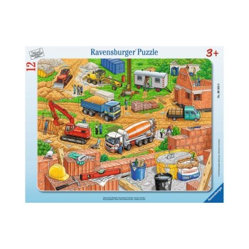 Arbeit auf der Baustelle, Alter: 3+, 8-17 T. Rahmenpuzzles Arbeit auf der Baustelle, Alter: 3+, 8-17 T. Rahmenpuzzles