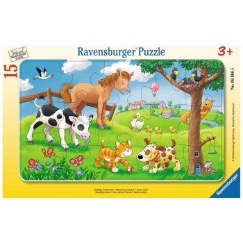Knuffige Tierfreunde, Alter: 3+, 15 T. Rahmenpuzzles Knuffige Tierfreunde, Alter: 3+, 15 T. Rahmenpuzzles