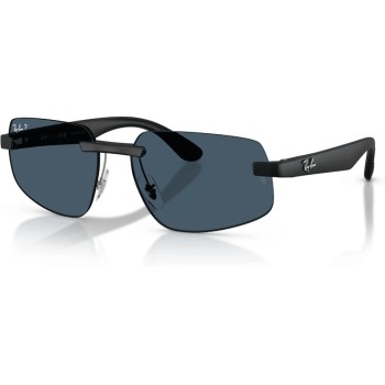 Ray-Ban RJ9064S, SAND BLACK, Sonnenbrille, Lens POLAR BLUE