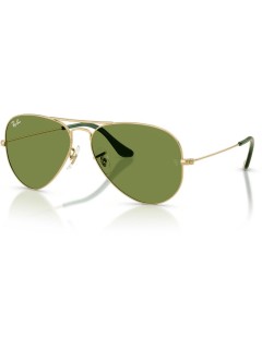 Ray-Ban Lunettes de soleil Aviator Large Metal Arista, Or/vert brillant