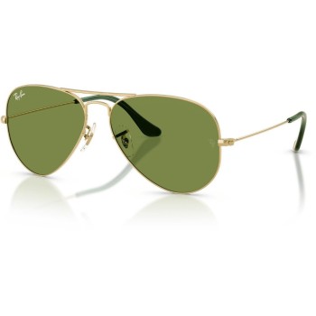 Ray-Ban Lunettes de soleil Aviator Large Metal Arista, Or/vert brillant Ray-Ban Lunettes de soleil Aviator Large Metal Arista, Or/vert brillant