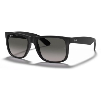 Ray-Ban JUSTIN RUBBER BLACK, Sonnenbrille, Lens LIGHT GREY GRADIENT Ray-Ban JUSTIN RUBBER BLACK, Sonnenbrille, Lens LIGHT GREY GRADIENT