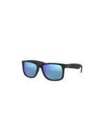 Ray-Ban Ray-Ban JUSTIN RUBBER BLACK Lunettes de soleil, verres BLUE FLASH