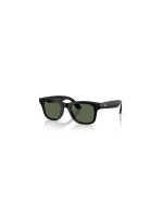 Ray-Ban META AI SUN WAYFARER Shiny Black, Sonnenbrille, LENS G15 GREEN