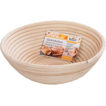 RBV Birkmann Laib & Seele Gärkörbchen, rund, Ø 26,5 cm, Höhe 8,5 cm, Peddigrohr