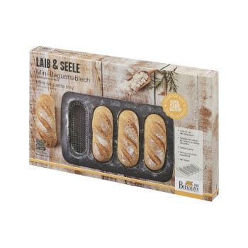 RBV Birkmann Laib & Seele Baguetteblech, Einzelform 8x18cm, 35x22x3cm