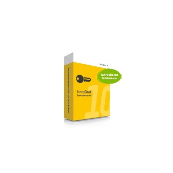 Reiner SCT Contrôle d’accès timeCard 10 AC 1 an pour 10 employés Reiner SCT Contrôle d’accès timeCard 10 AC 1 an pour 10 employés
