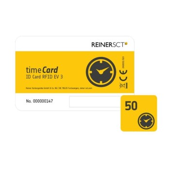 Reiner SCT Carte RFID timeCard Premium 50 Pièce/s Reiner SCT Carte RFID timeCard Premium 50 Pièce/s