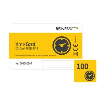 Reiner SCT Carte RFID timeCard Premium 100 Pièce/s Reiner SCT Carte RFID timeCard Premium 100 Pièce/s