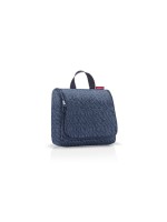 Reisenthel Kosmetiktasche toiletbag, herringbone dark blue, 23 x 20 x 10 cm