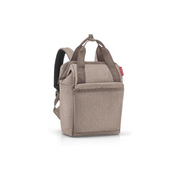 Reisenthel Rucksack allrounder R, herringbone mokka, 310x390x170 Reisenthel Rucksack allrounder R, herringbone mokka, 310x390x170